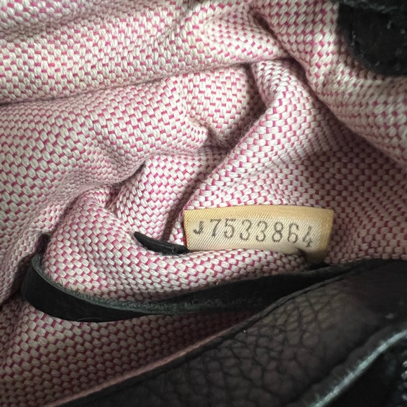 Dooney & Bourke Large Black Leather Drawstring Tote - Picture 9 of 9